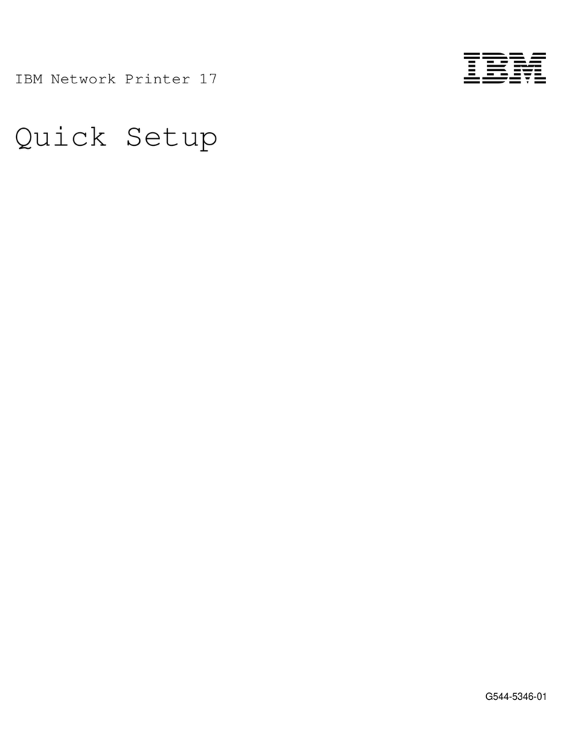 IBM Network Printer 17 Specification sheet