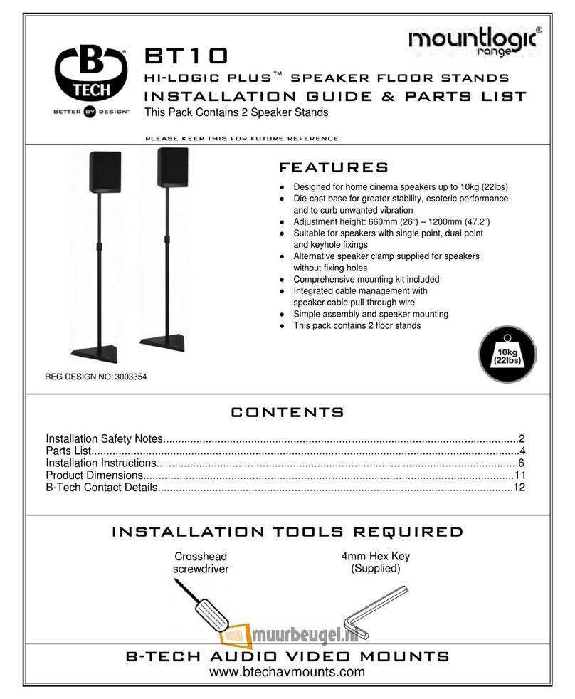 B-Tech Mountlogic BT10 installation guide