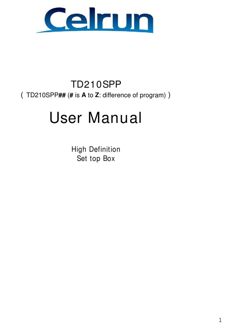 Celrun TD210SPP series user manual