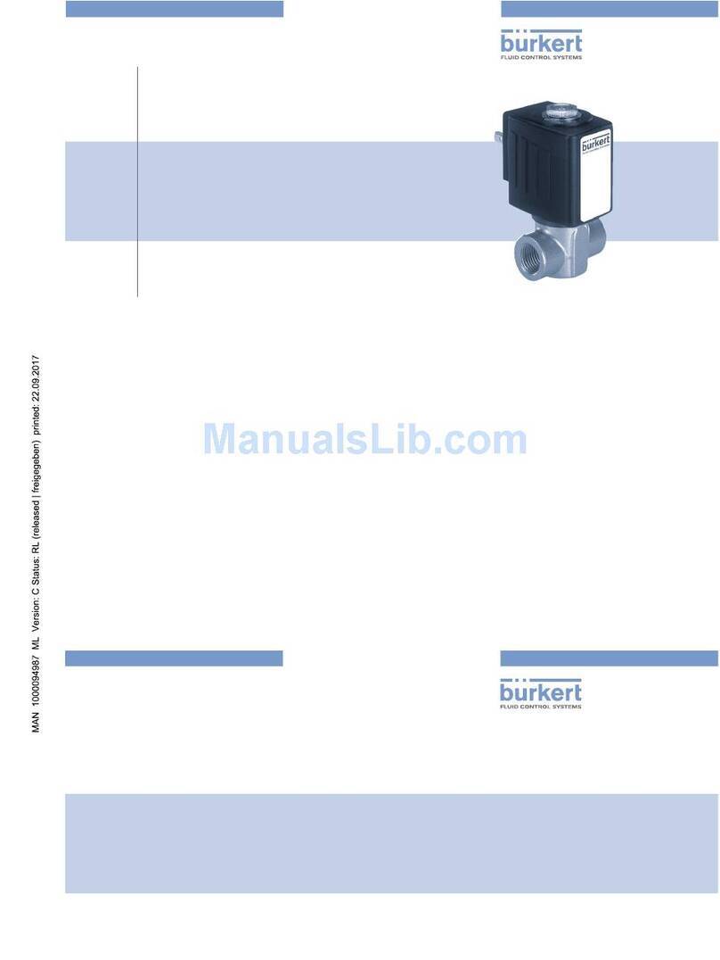 Burkert 6240 operating instructions