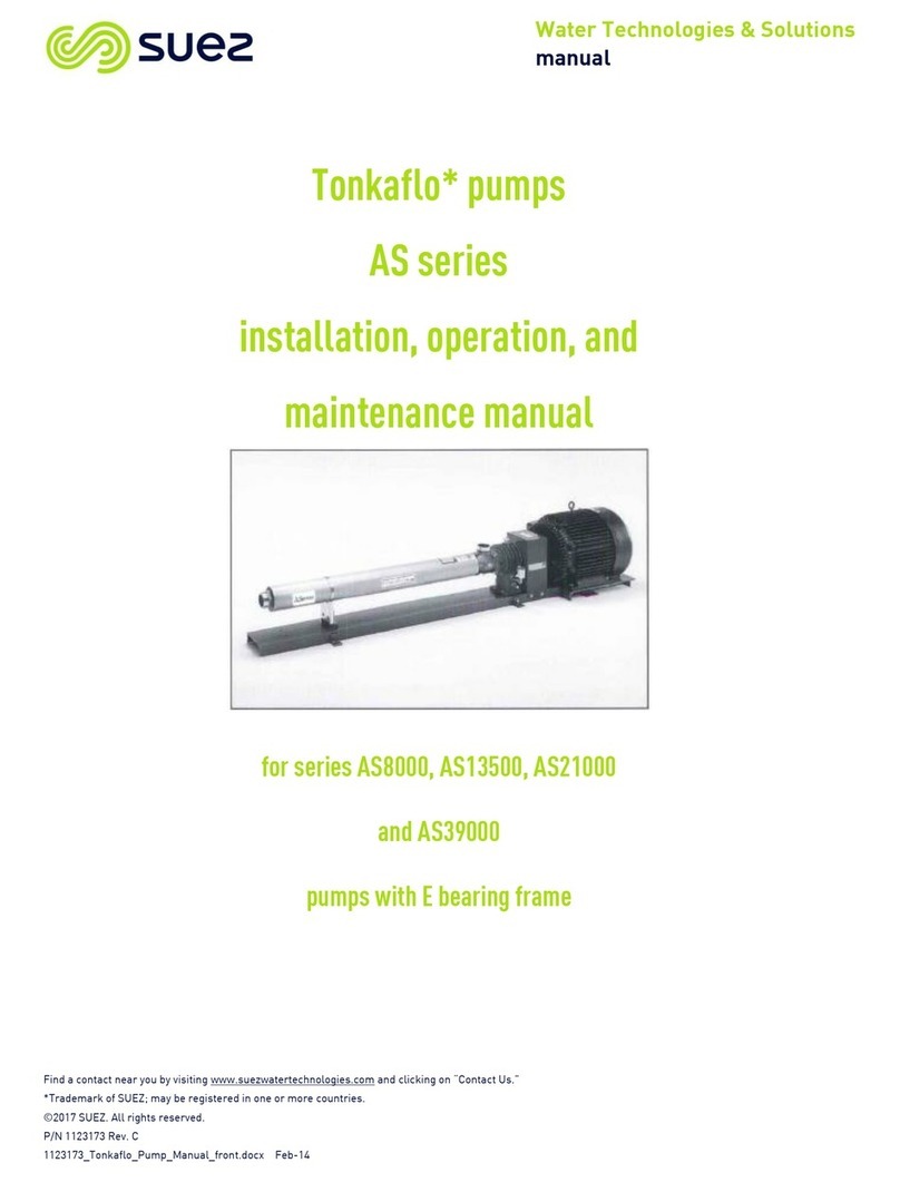 Suez tonkaflo AS8000 series Installation, operation and maintanance manual Suez tonkaflo AS8000 series Installation, operation and maintanance manual