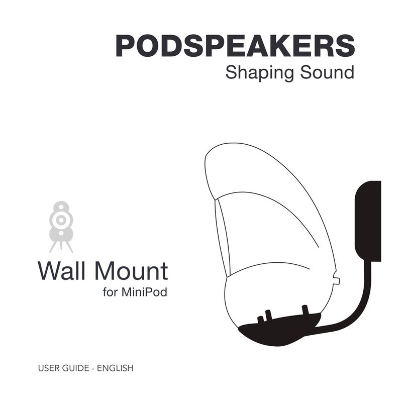 PodSpeakers MiniPod Bluetooth User manual PodSpeakers MiniPod Bluetooth User manual