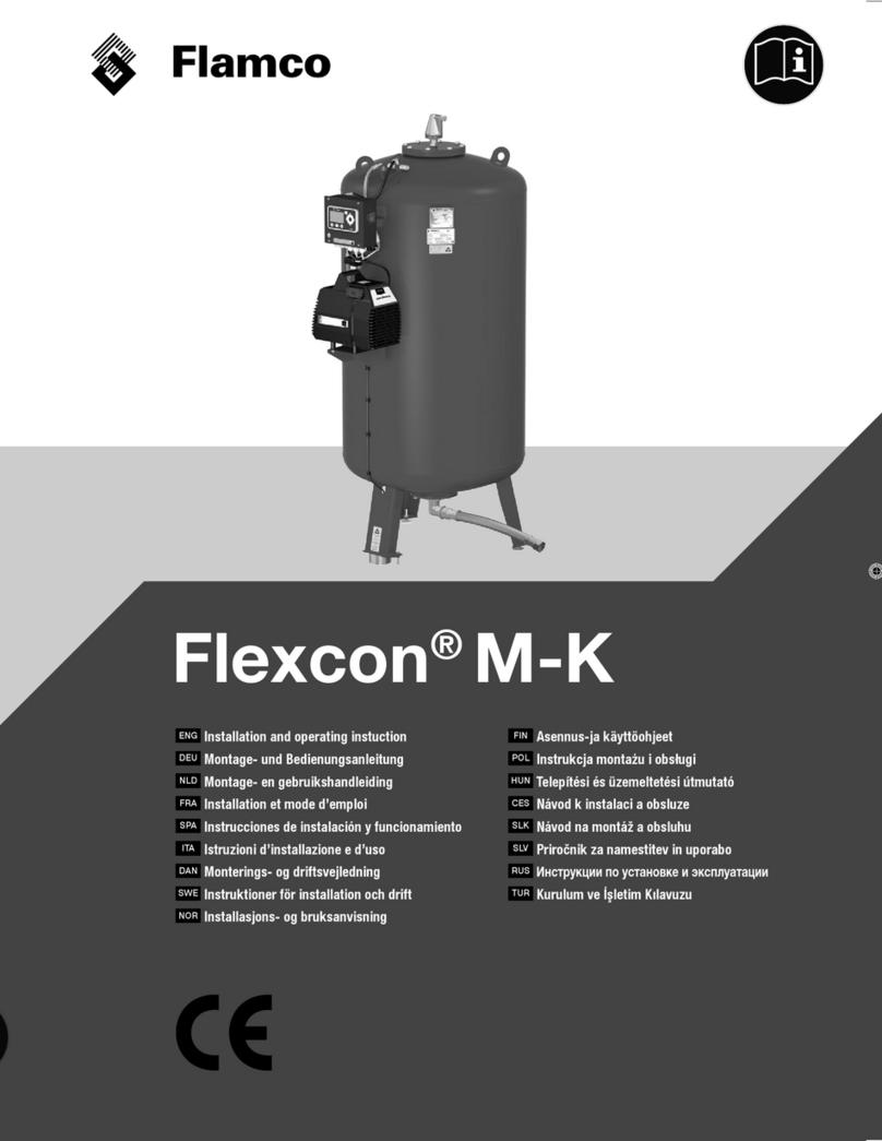 flamco Flexcon M-K Series Installation and operating instruction
