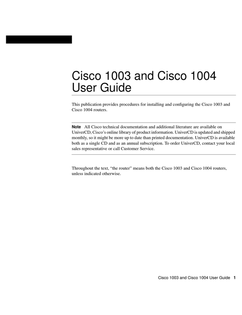 Cisco 1003 User manual