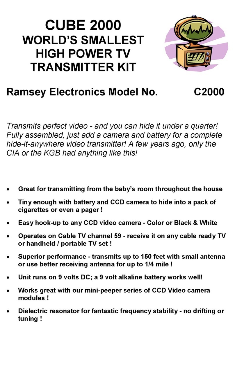 Ramsey Electronics CUBE 2000 User manual