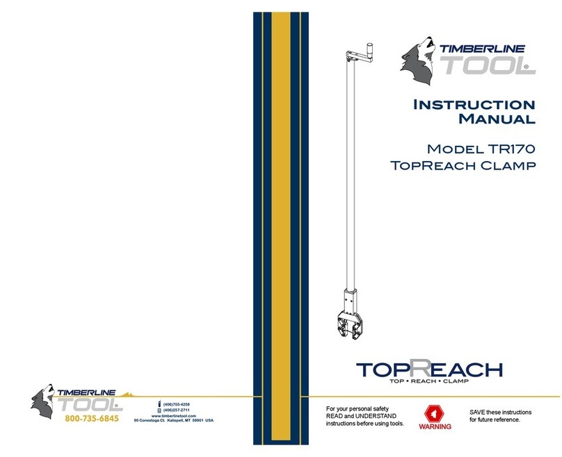 Timberline Tool TR170 instruction manual