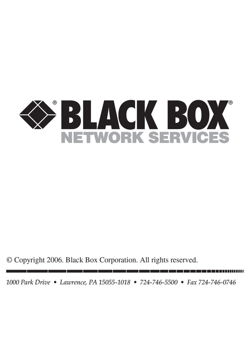 Black Box SWI080A-R3 User manual