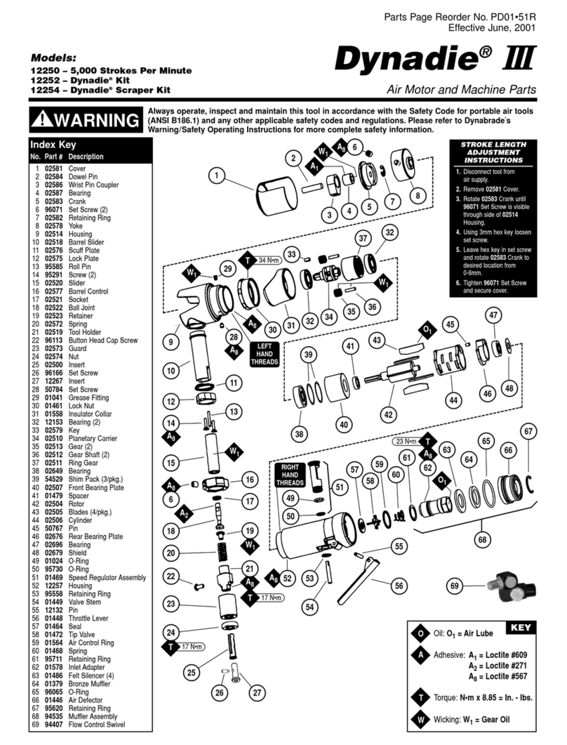 Dynadie 12252 Operating, maintenance and safety instructions