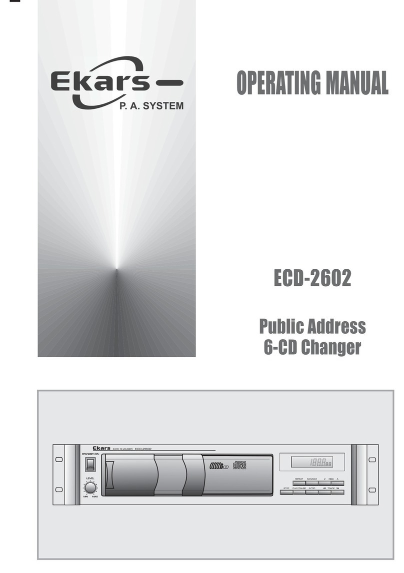 Ekars ECD-2602 operating manual