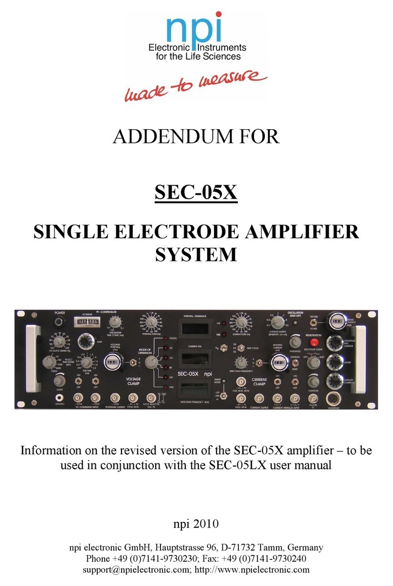 NPI SEC-05X User manual