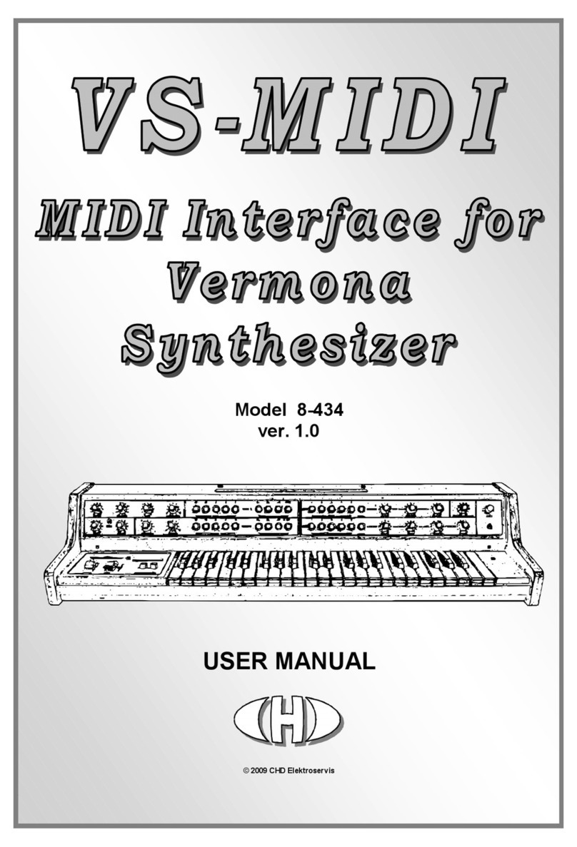 CHD Elektroservis VS-MIDI 8-434 user manual