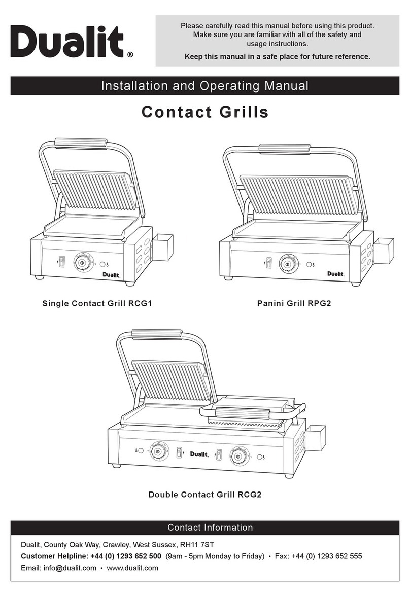 Dualit RCG1 Installation and operation manual