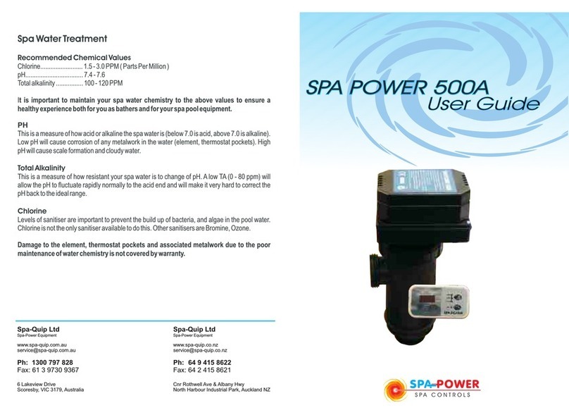Spa Power SP500A Mk2 user guide Spa Power SP500A Mk2 user guide