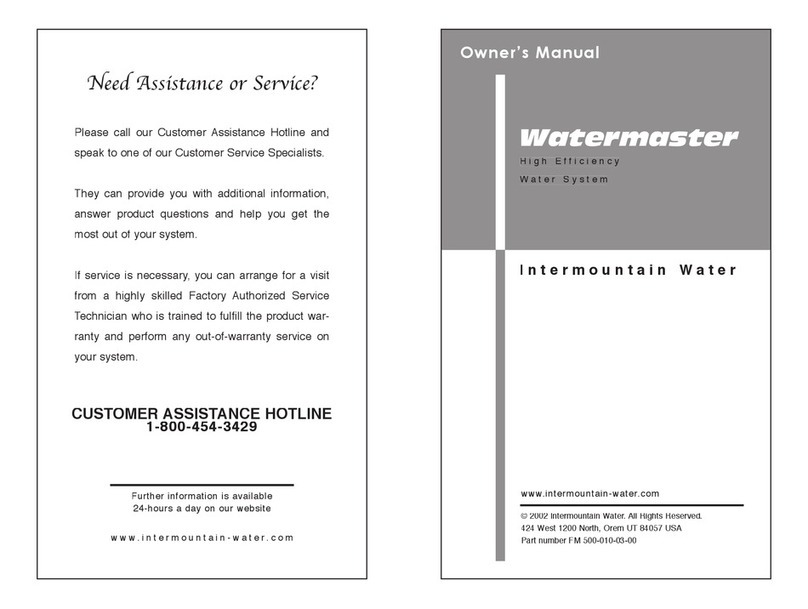 intermountain watermaster owner's manual
