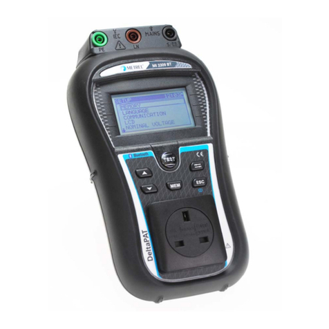 METREL DeltaPAT MI 3309 BT User manual