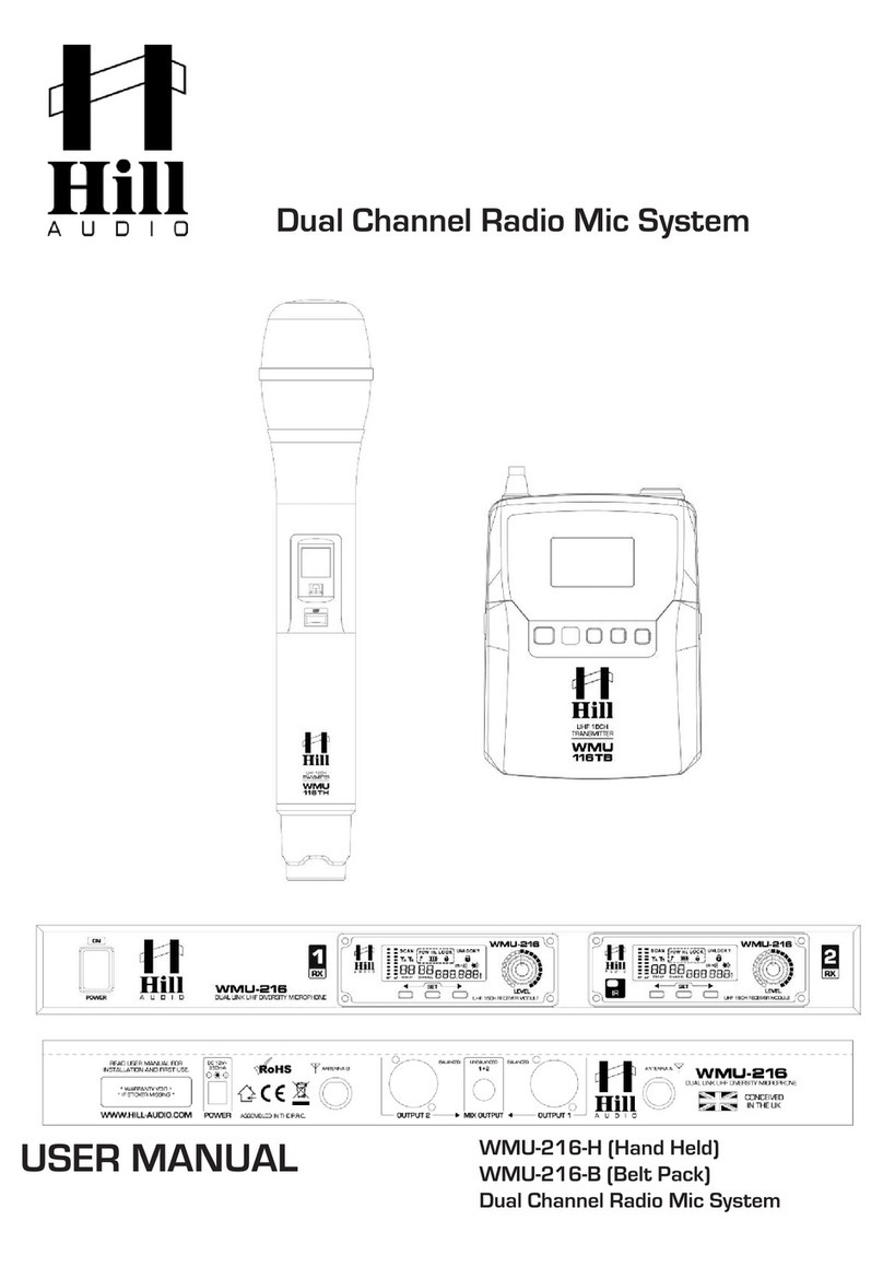 Hill Audio WMU-216-H user manual