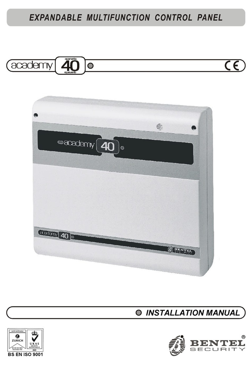 Bentel academy 40 User manual
