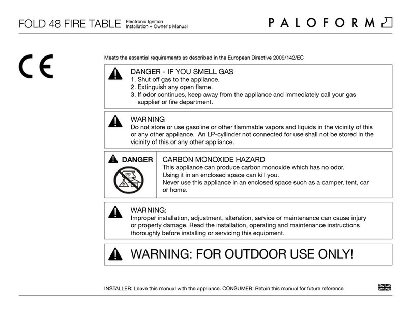 Paloform Fold 48-E LP Corten Operating instructions Paloform Fold 48-E LP Corten Operating instructions