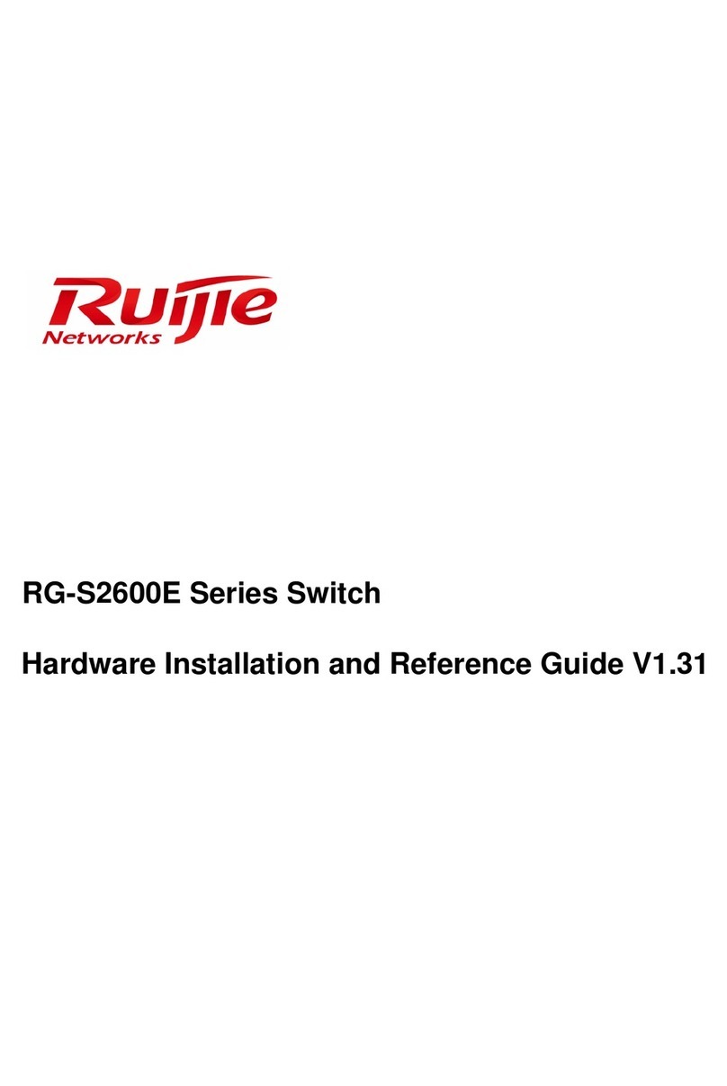 Ruijie Networks RG-S2628G-E Installation and operating manual