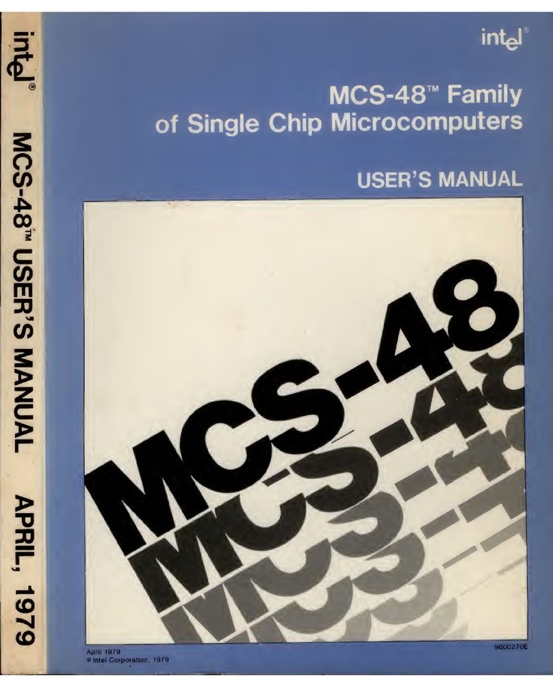 Intel MCS48 User manual