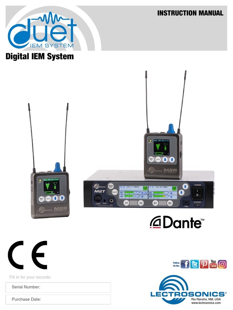 Lectrosonics M2T instruction manual