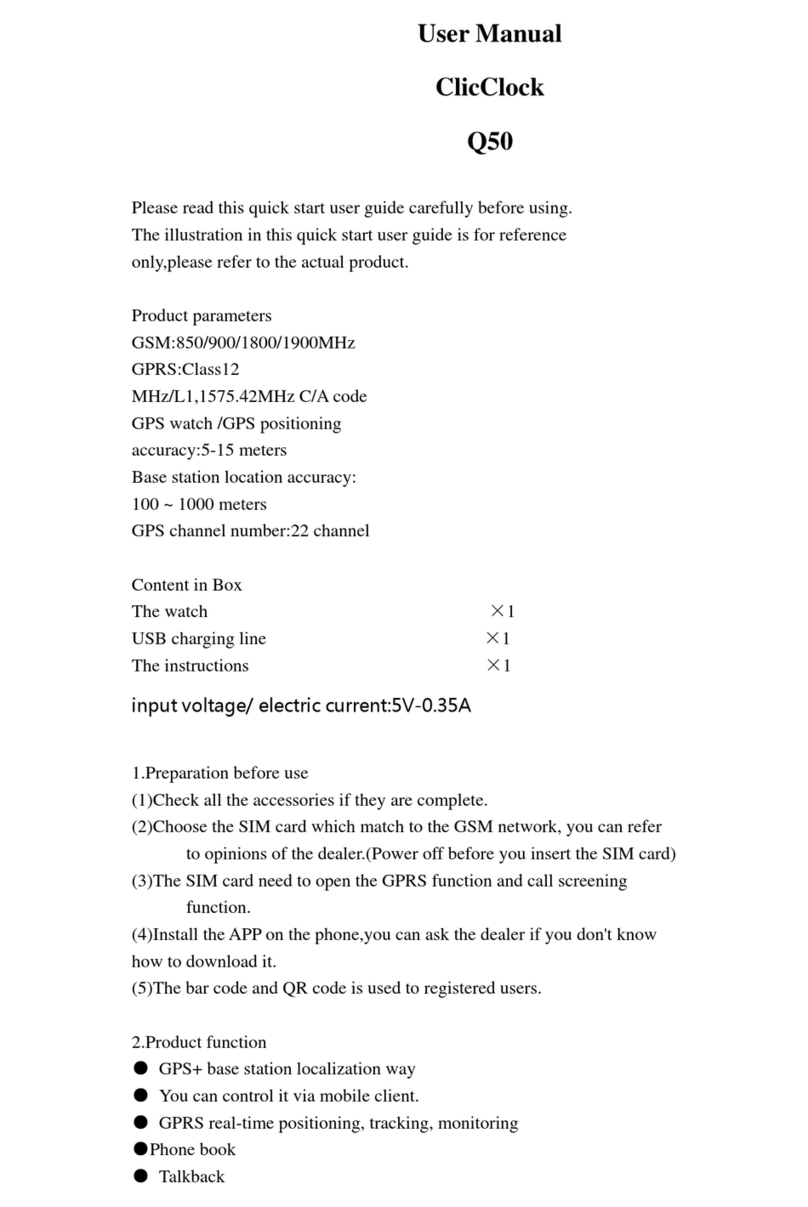 ClicClock Q50 user manual ClicClock Q50 user manual