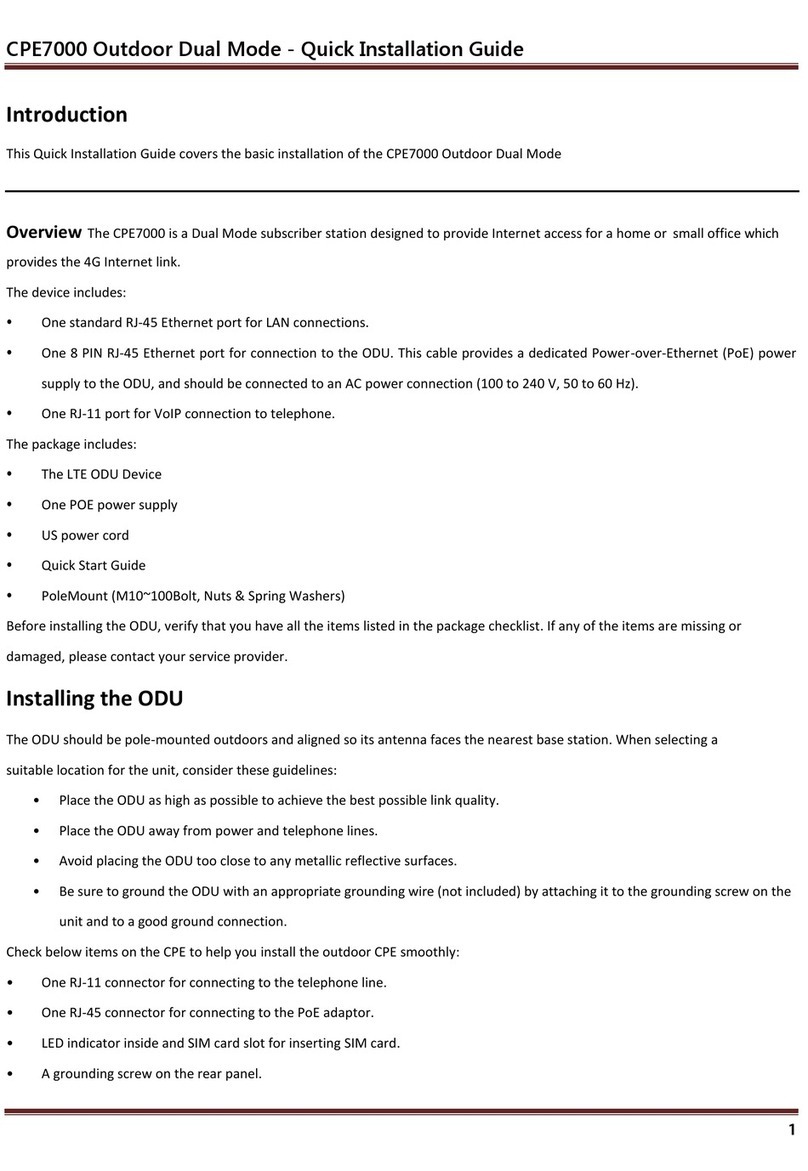 Gemtek Systems CPE7000 Quick installation guide
