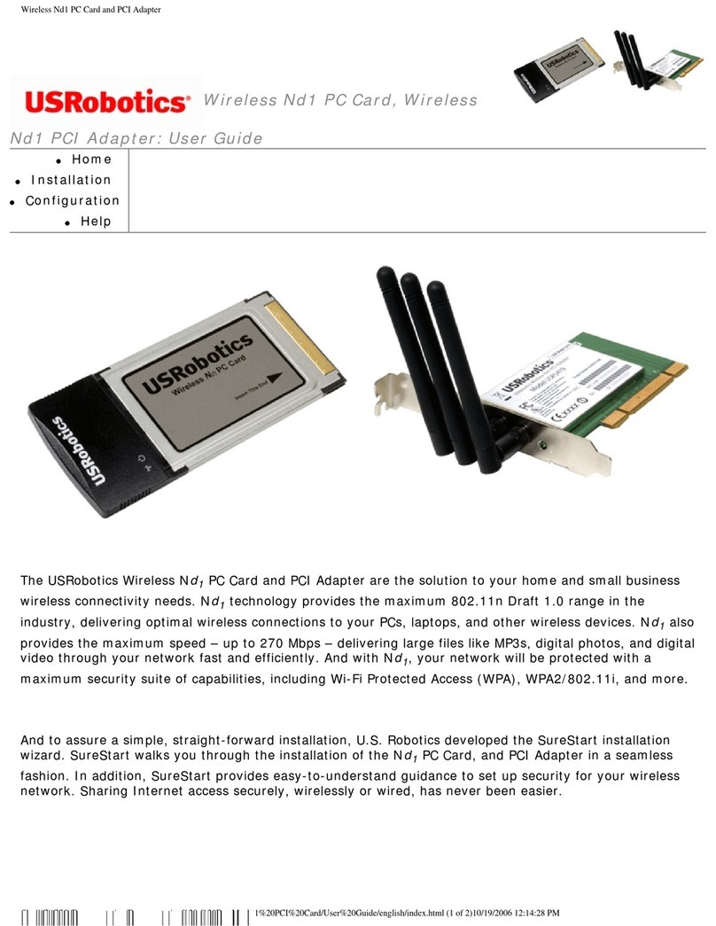 US Robotics 5412 User manual