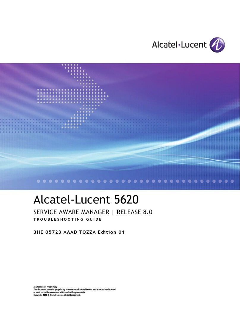 Alcatel-Lucent 5620 troubleshooting guide