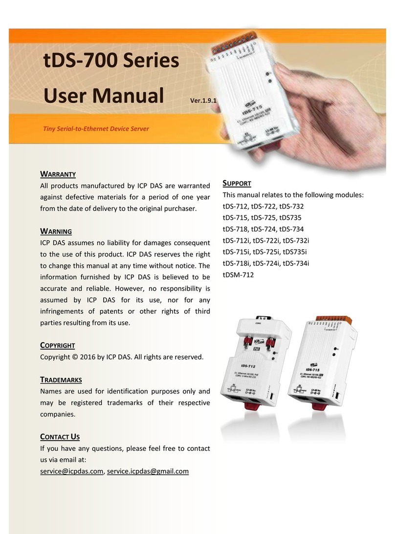 ICP DAS USA tDS-722 user manual