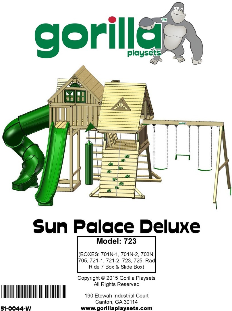 Gorilla Playsets Sun Palace Deluxe 723 manual