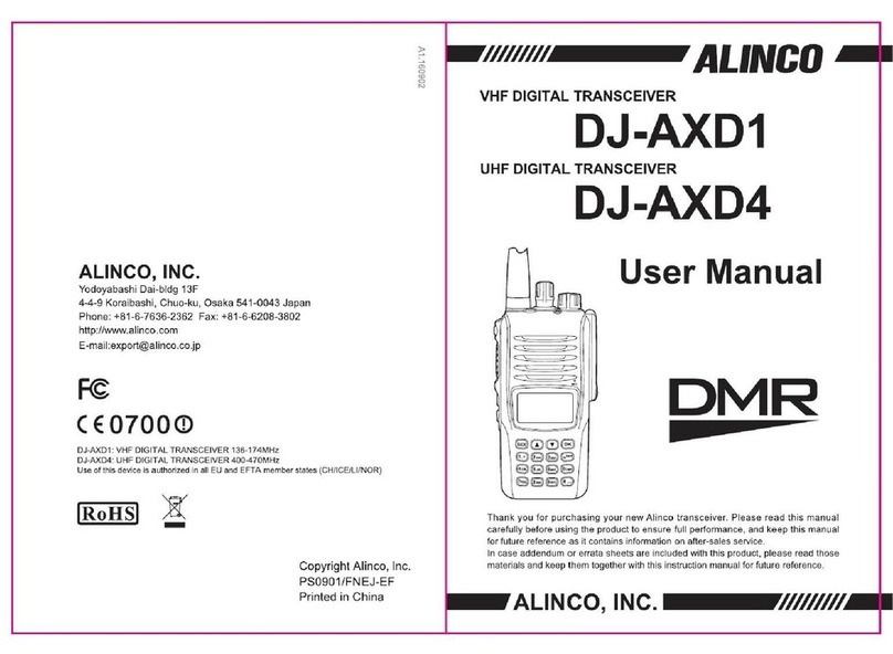 Alinco DJ-AXD4 user manual