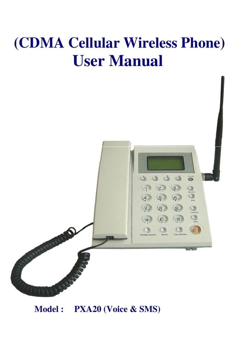 Axesstel PXA20 User manual Axesstel PXA20 User manual