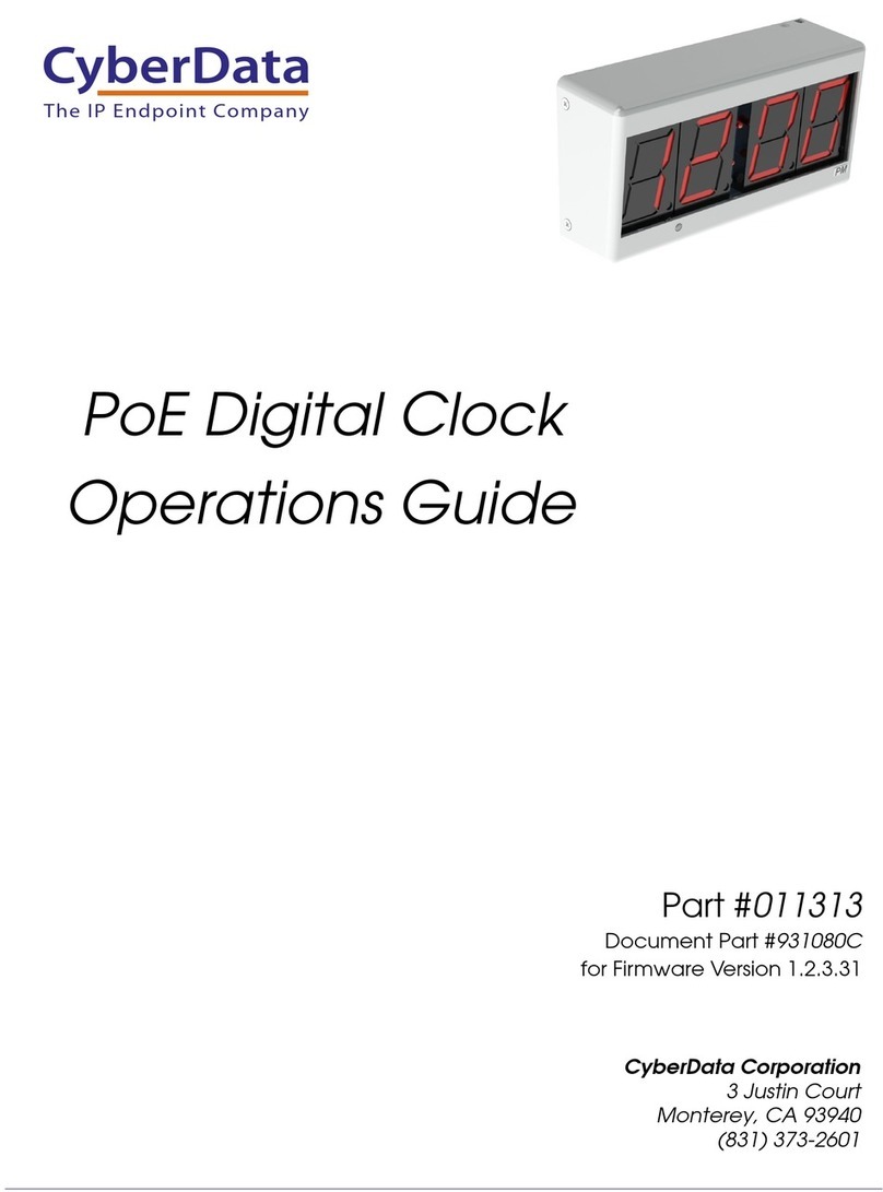 CyberData 011313 Operation guide