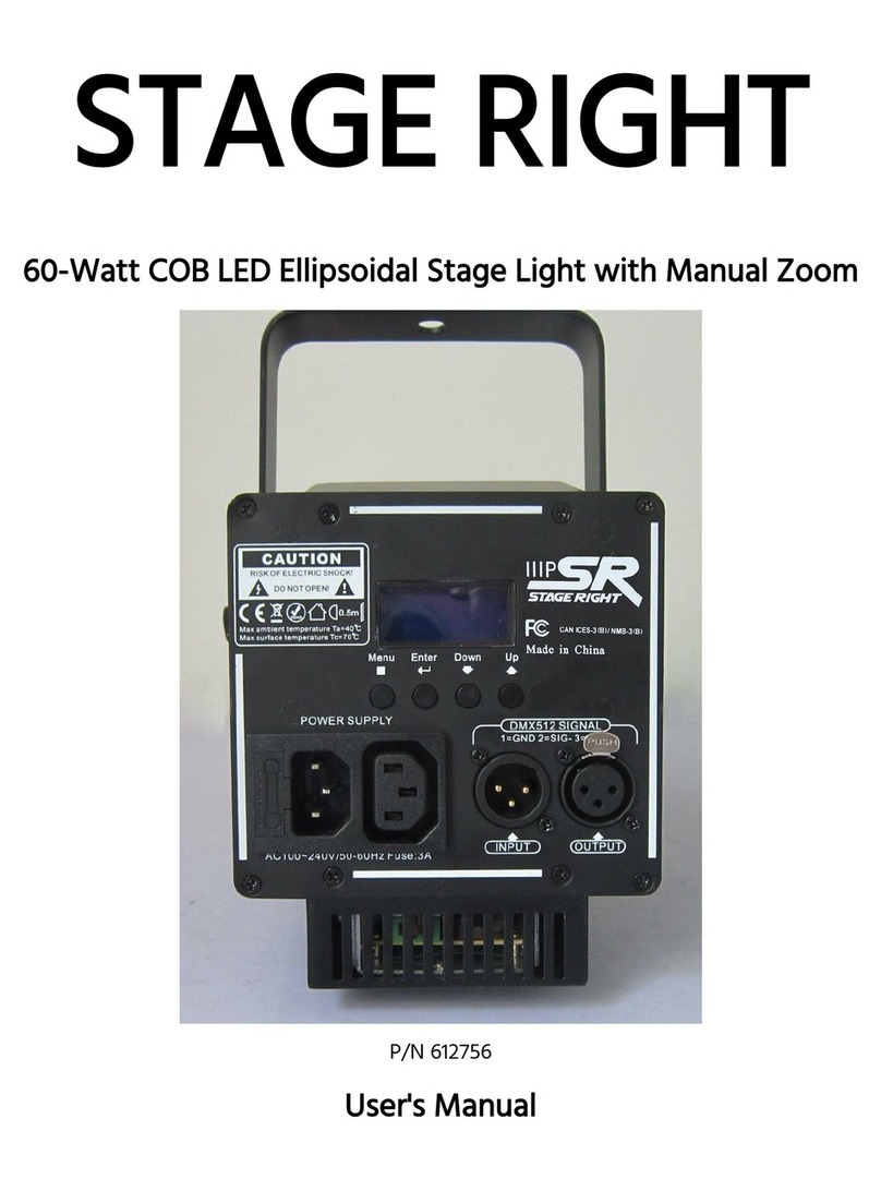 Stage right 612756 User manual