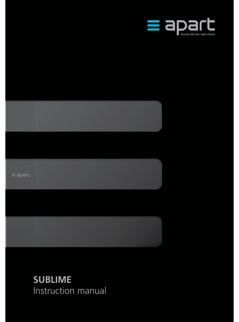 APART SUBLIME instruction manual