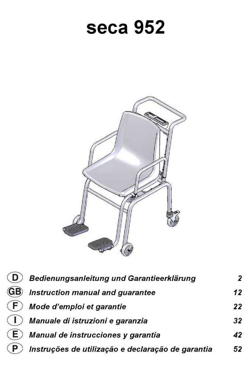 Seca 952 Instruction Manual