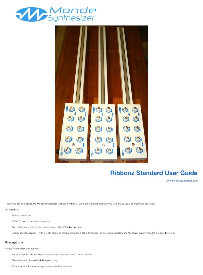 Monde Synthesizer Ribbonz user guide