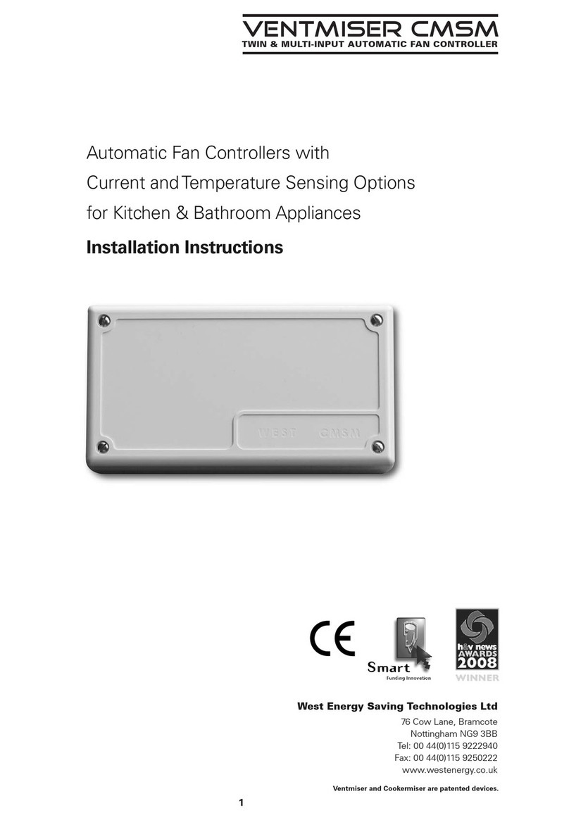 WEST VENTMISER CMSM User manual