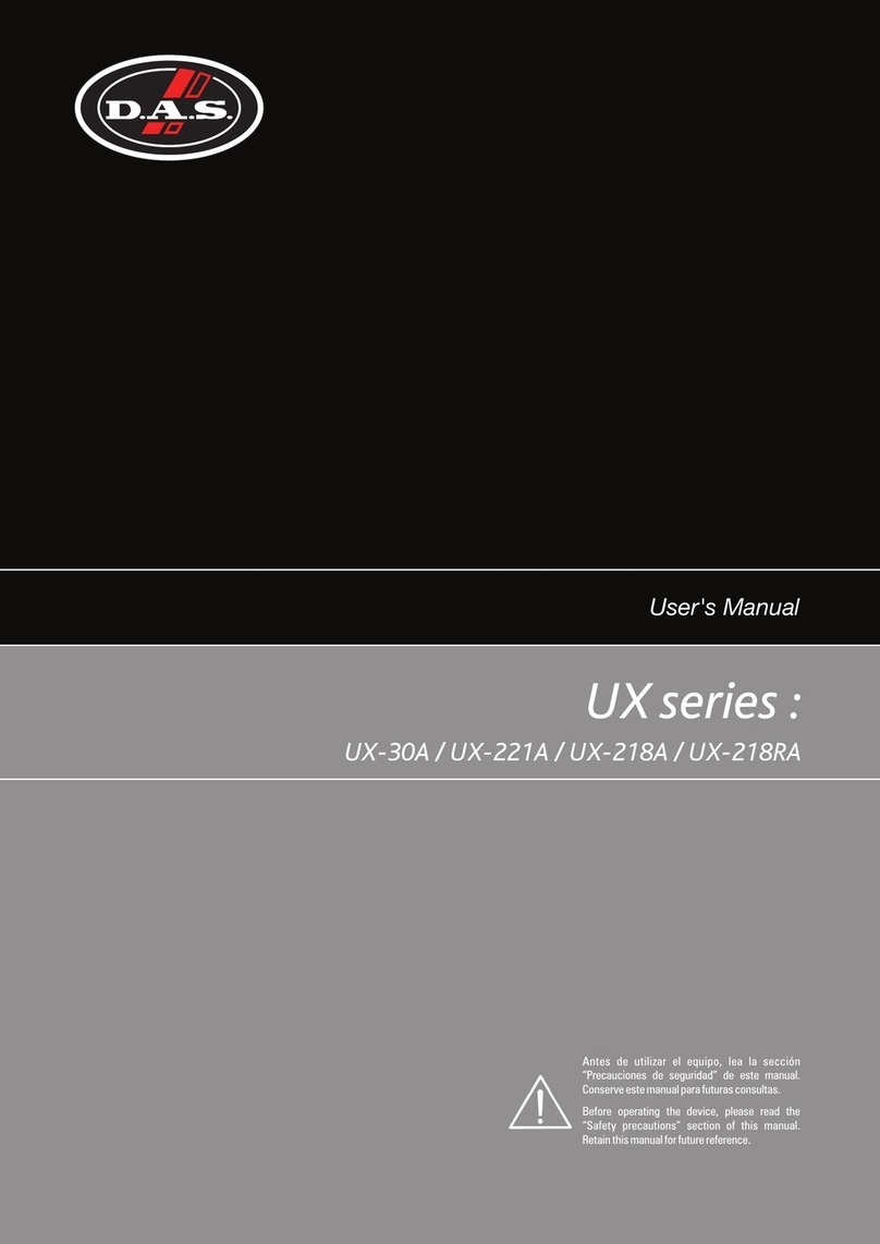 DAS UX-221A User manual