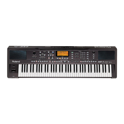 Roland EXR-7 Operating and maintenance manual
