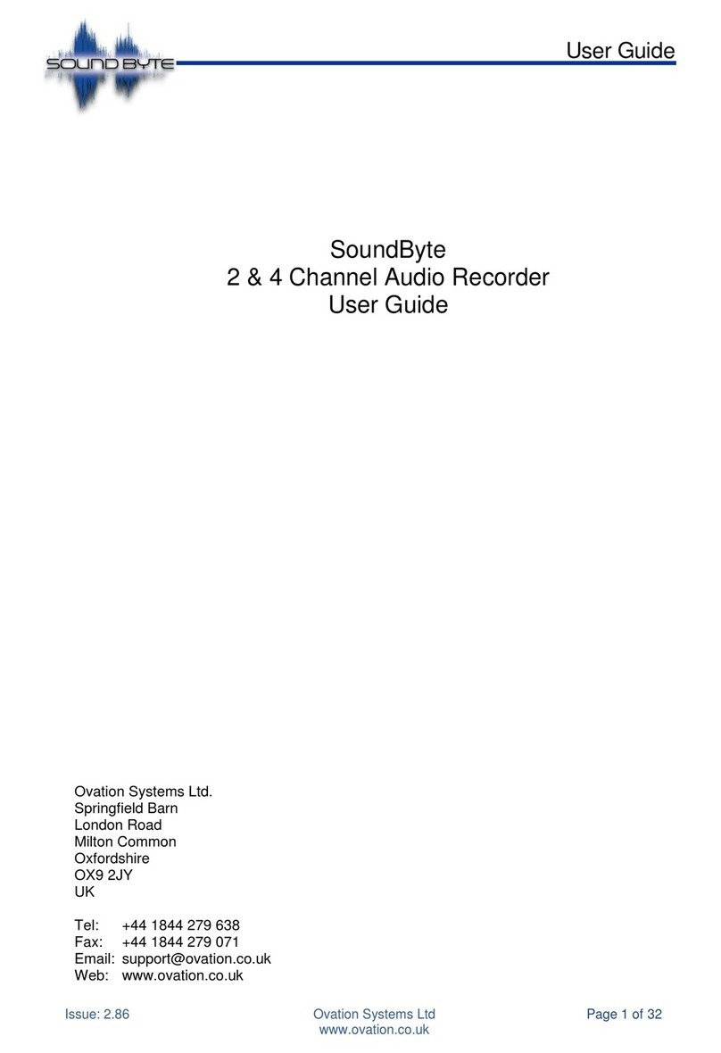 Ovation Systems SoundByte user guide