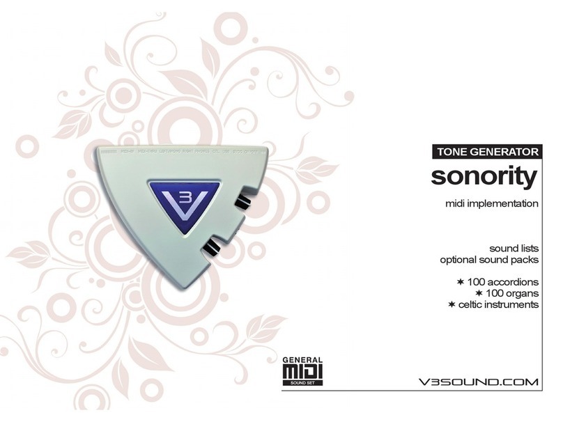 V3 SOUND sonority user manual
