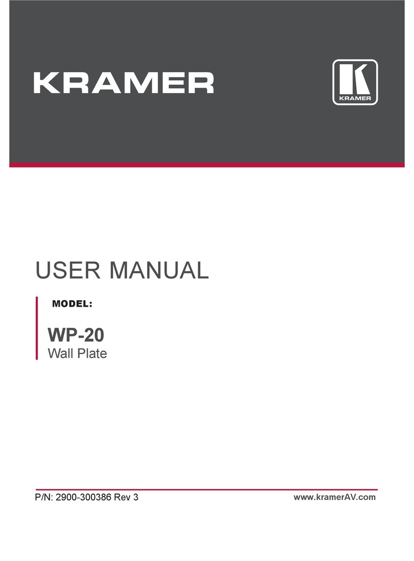 Kramer WP-20 user manual