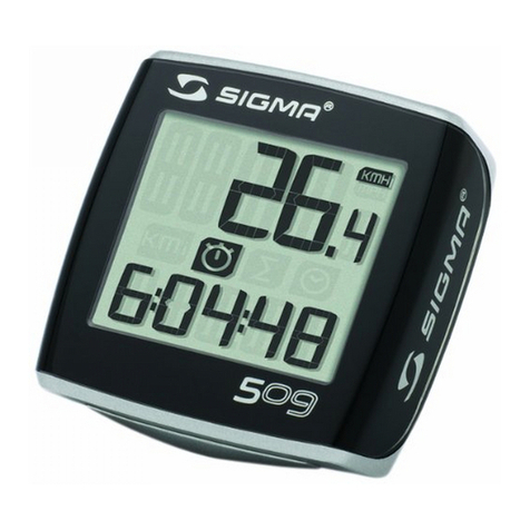 Sigma BC 509 User manual