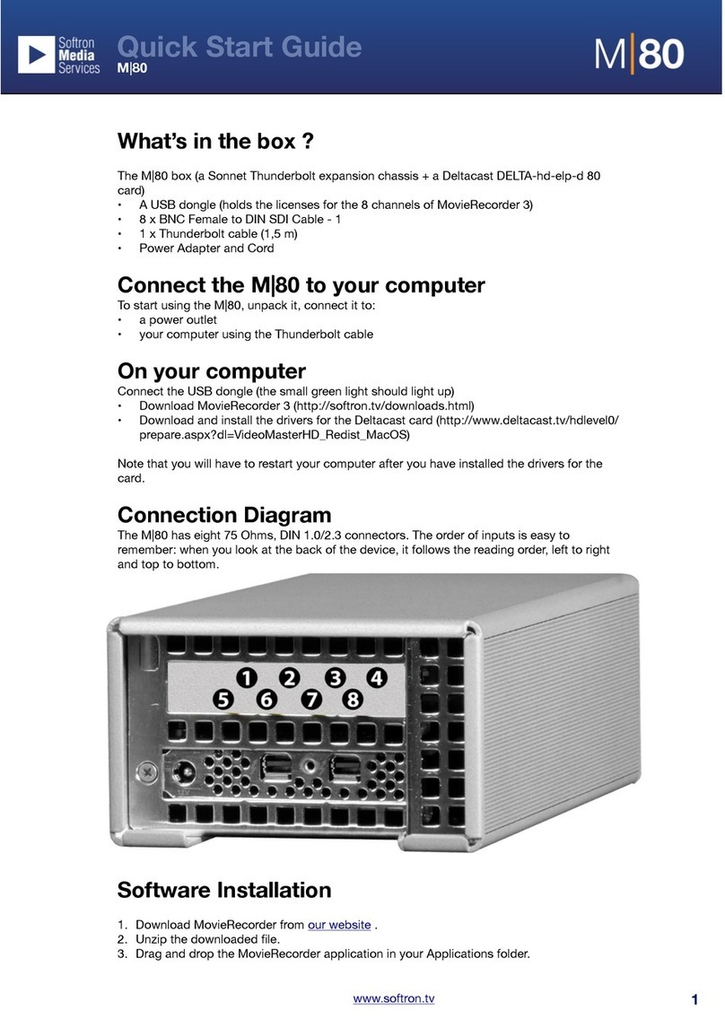 Softron M80 quick start guide