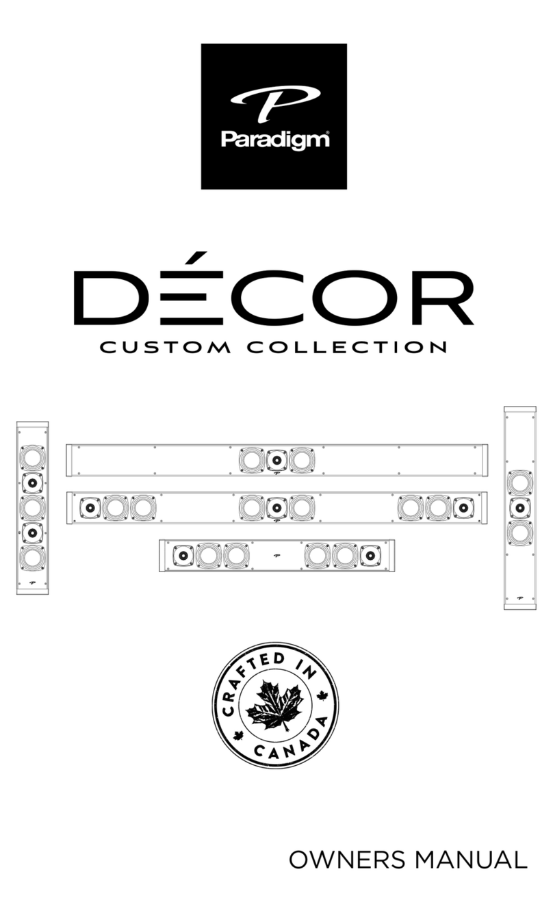 Paradigm Decor User manual
