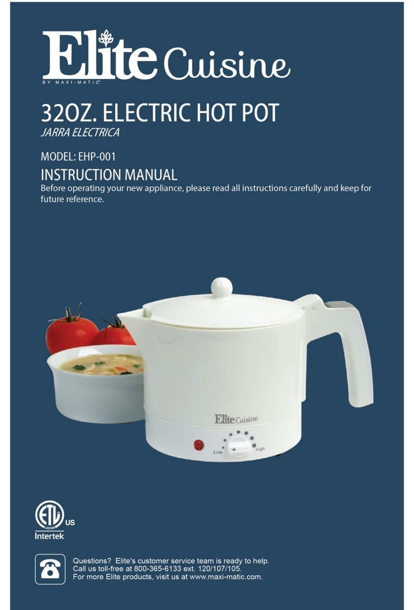 Maxi-matic EHP-001 instruction manual