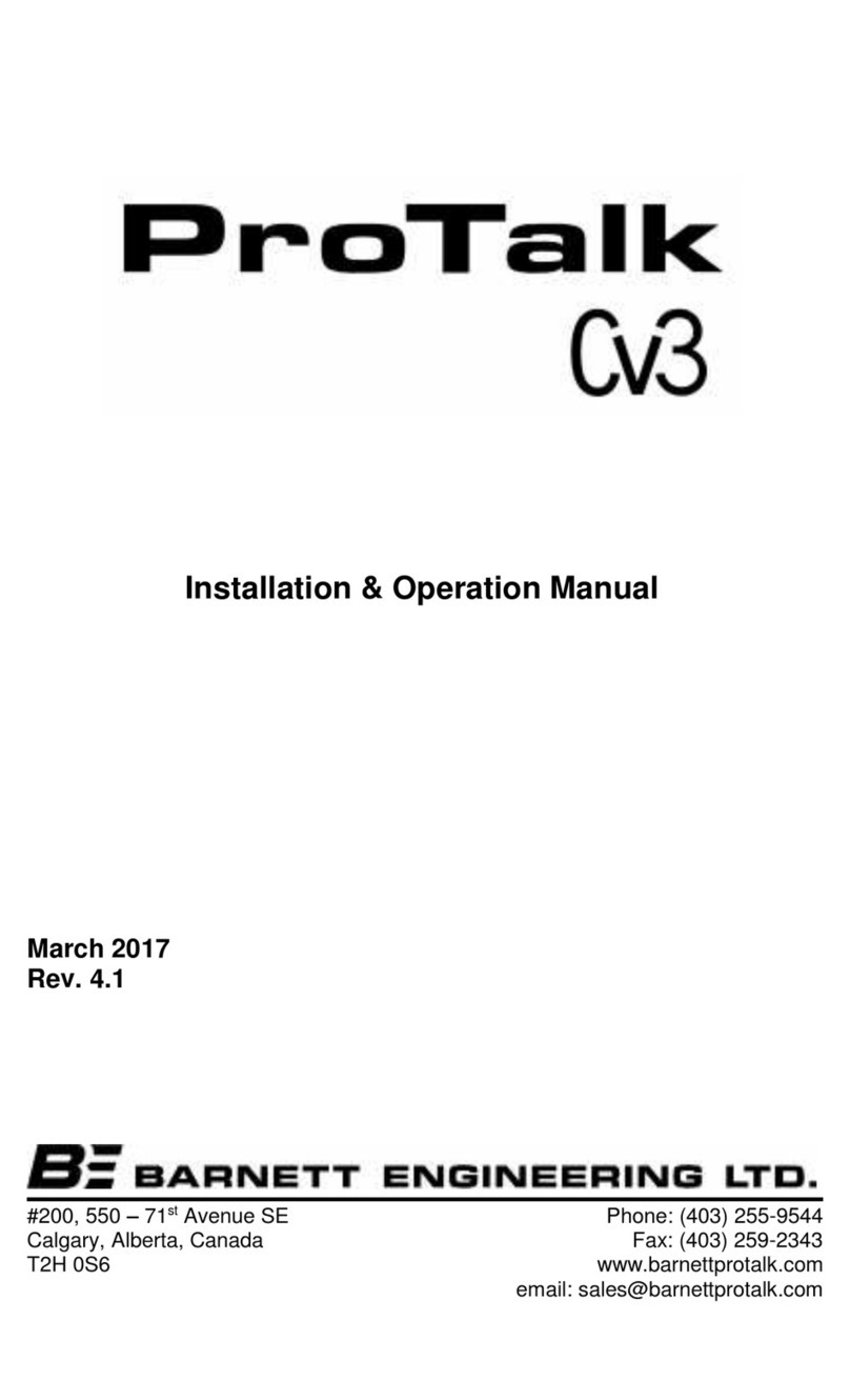 Barnett Engineering B1277-HSPA Installation & operation manual