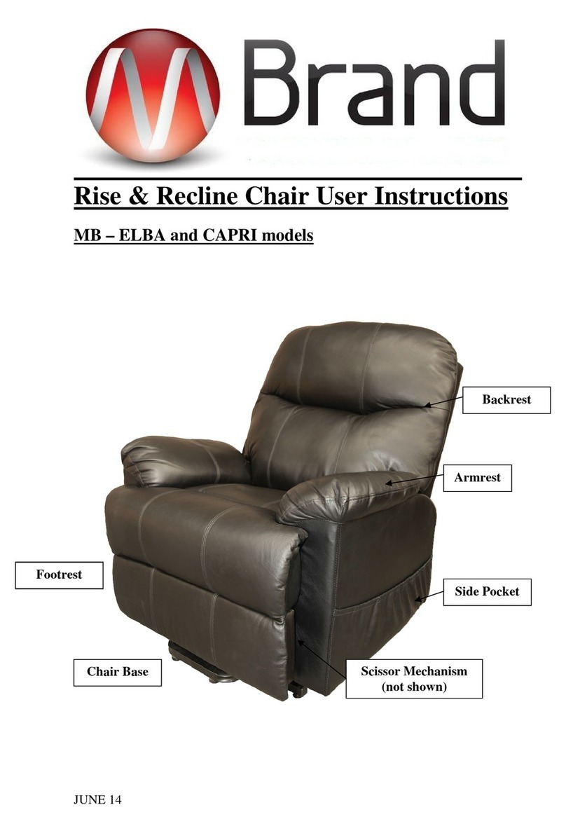 Rise & Recline ELBA DM User instructions